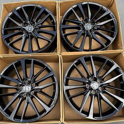 19” Toyota Camry factory wheels rims gloss black new powder coat exchange