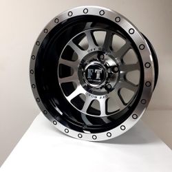 Brand New 15x10 Black Polished Off-Road Style Wheels 5/6 Lugs Price Firm