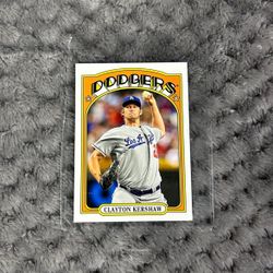 2013 Topps Mini Clayton Kershaw Dodgers Baseball Card
