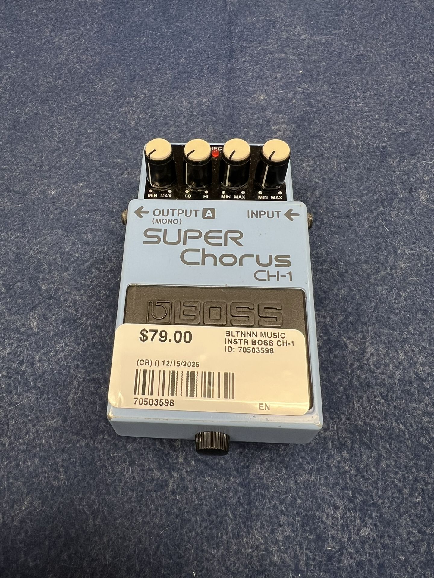Boss Super Chorus Effects Pedal (CH-1)