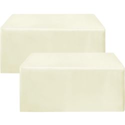 Beige Color Fitted Table Covers (4-pack) 