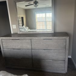 Gray Dresser And Night Stands 