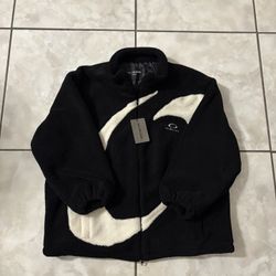 Balenciaga Teddy Fleece Zip Up Jacket