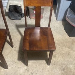 Wooden Chairs (pair)