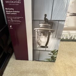 Brand New In Box McCarthy 14.88 in. 1-Light Bronze Outdoor Wall Lantern Sconce
