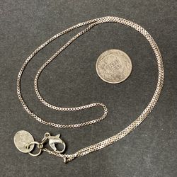 H. BACA Sterling Silver Box Chain Necklace
