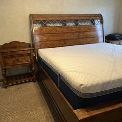 Only king-size bed frame and nightstands