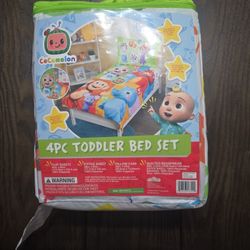 4pc Cocomelon Toddler Bed Set 