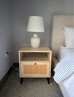 Set of 2 Nathan James Rattan Nightstands – $120 OBO