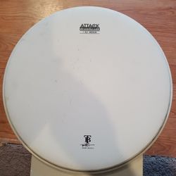 ATTACK#12"1-ply med.white frosted drum head