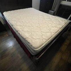 Pillow top Queen Mattress & Box Spring- FREE