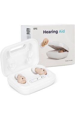 OTC Hearing Amplifiers for Seniors & Adults, Rechargeable Digital Hearing Amplifiers with Wireless Charging, Noise Cancelling, Adjustable Volume, Comf
