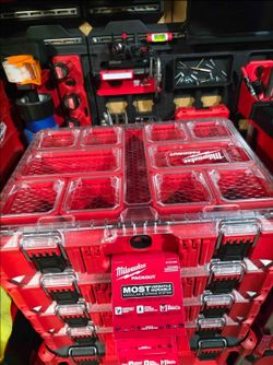 Brand New Milwaukee Packout 11-Compartment Impact Resistant Portable Organizer