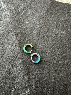 New! Unisex iridescent earrings