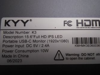 KYY K3 portable USB-C monitor. Read Before You Msg
