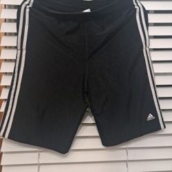 Adidas Black 3-Stripes Athletic Shorts