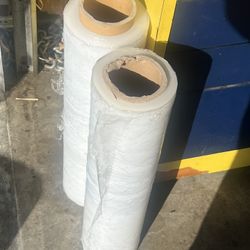 rolls of transparent hand stretch film