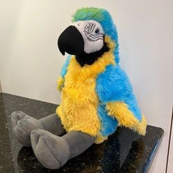 Build A Bear Macaw Parrot Plush Bird Blue Yellow Zoorrific St Louis Zoo 