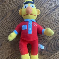 Vtg Beddy Bye Bert 13” Plush Toy Sesame Street