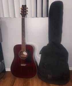 Washburn Acoustic Guitar + Gig Bag + Picks & Pick Holder
