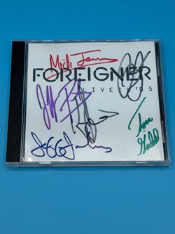 Foreigner Live In '05 CD Signed By 6 Band Members Rare