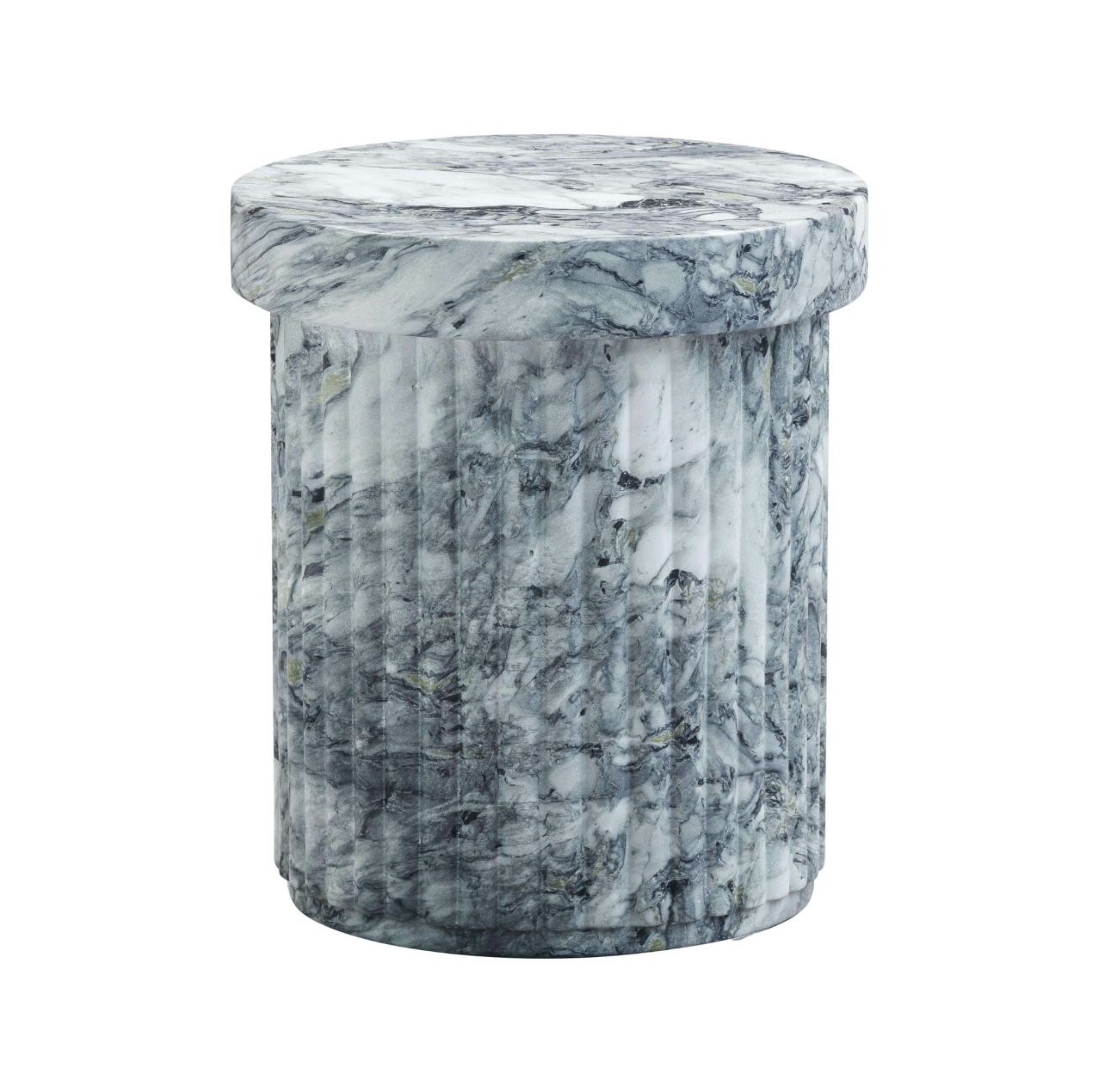 Concrete Marble Side Table