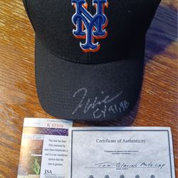 Tom Glavine Signed Autographed Cap Hat New  New York Mets JSA COA