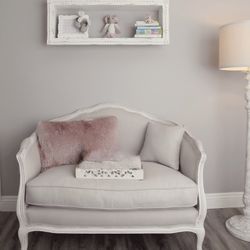 RH ONDINE UPHOLSTERED SALON BENCH 