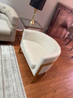 Cream Accent Chairs ($200 for both)