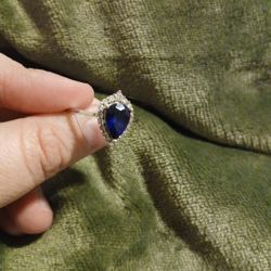 Sapphire Engagement Ring Size 9