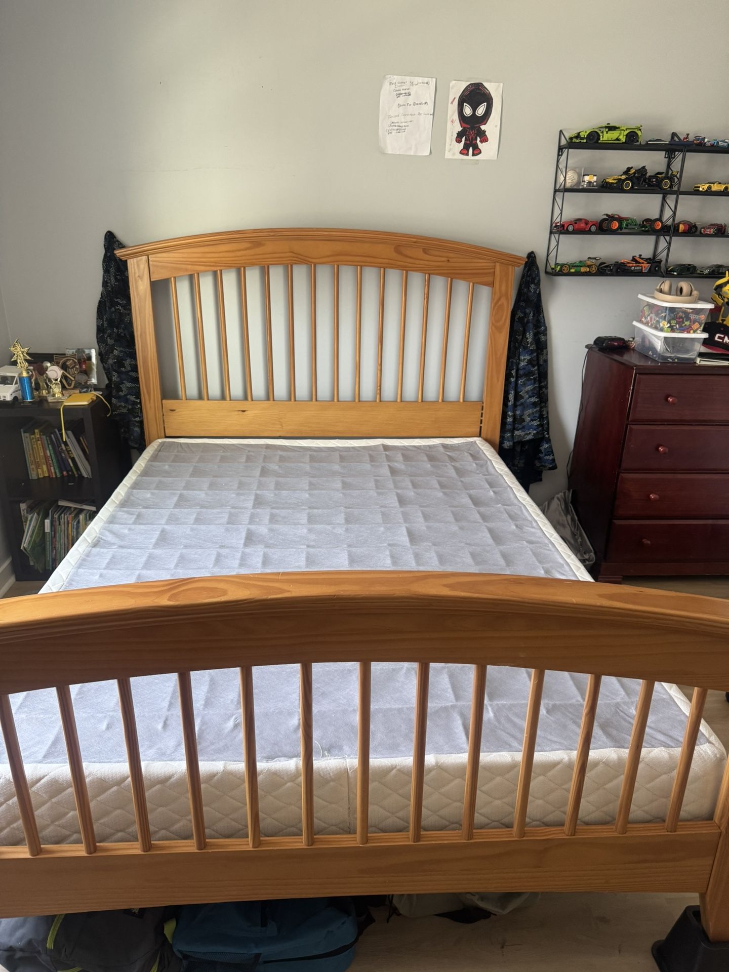 Queen Bedframe And Boxspring