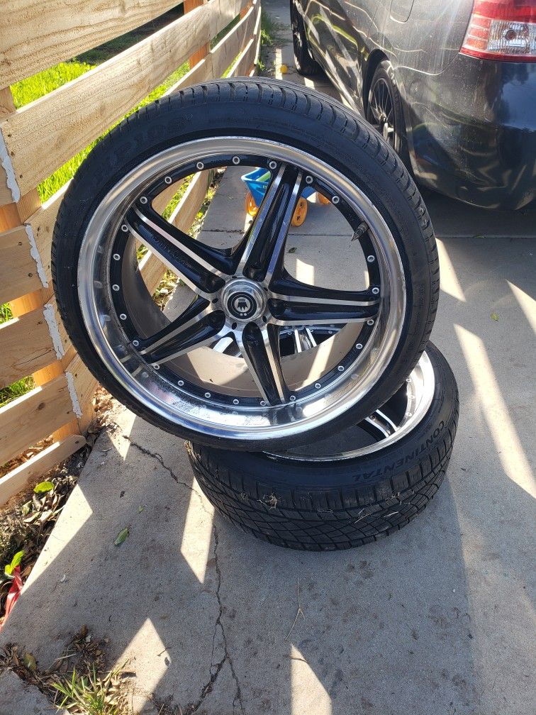 19" Konig Wheels With Tires.
