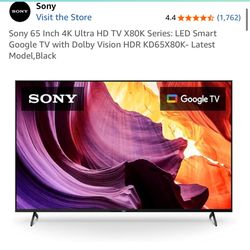 Sony 65” 4K Ultra HD TV