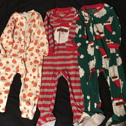 Carter's Kids' 18 Months Holiday  Fleece Footed Pajamas