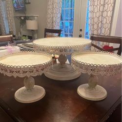 Wedding Cake Stand Trio - USED ONLY ONCE