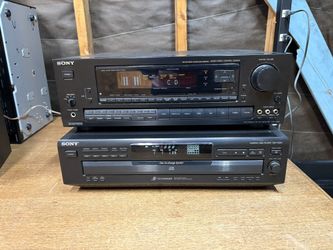 Sony Stereo Receiver And CD Player