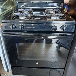 GE Black Gas Stove - Clean & Great Condition 