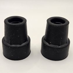 Replacement Cane Tips, 3/4 Inch, Black.