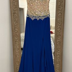 Blue Prom Dress Unworn Tags Attached 