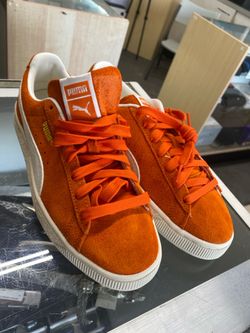 PUMA Orange Suede Sneakers US 7.5 Style 403766-02