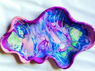 Handmade Resin Trinket Dish