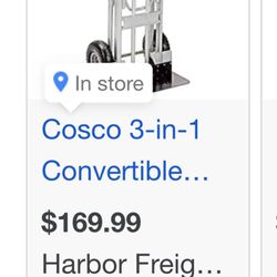 Cosco 3 In 1 Convertible hand truck