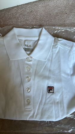 FILA Women’s Short Sleeve Polo - White NEW - XS