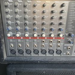 Powered Mixer and 2 Passive 15” Monitors 