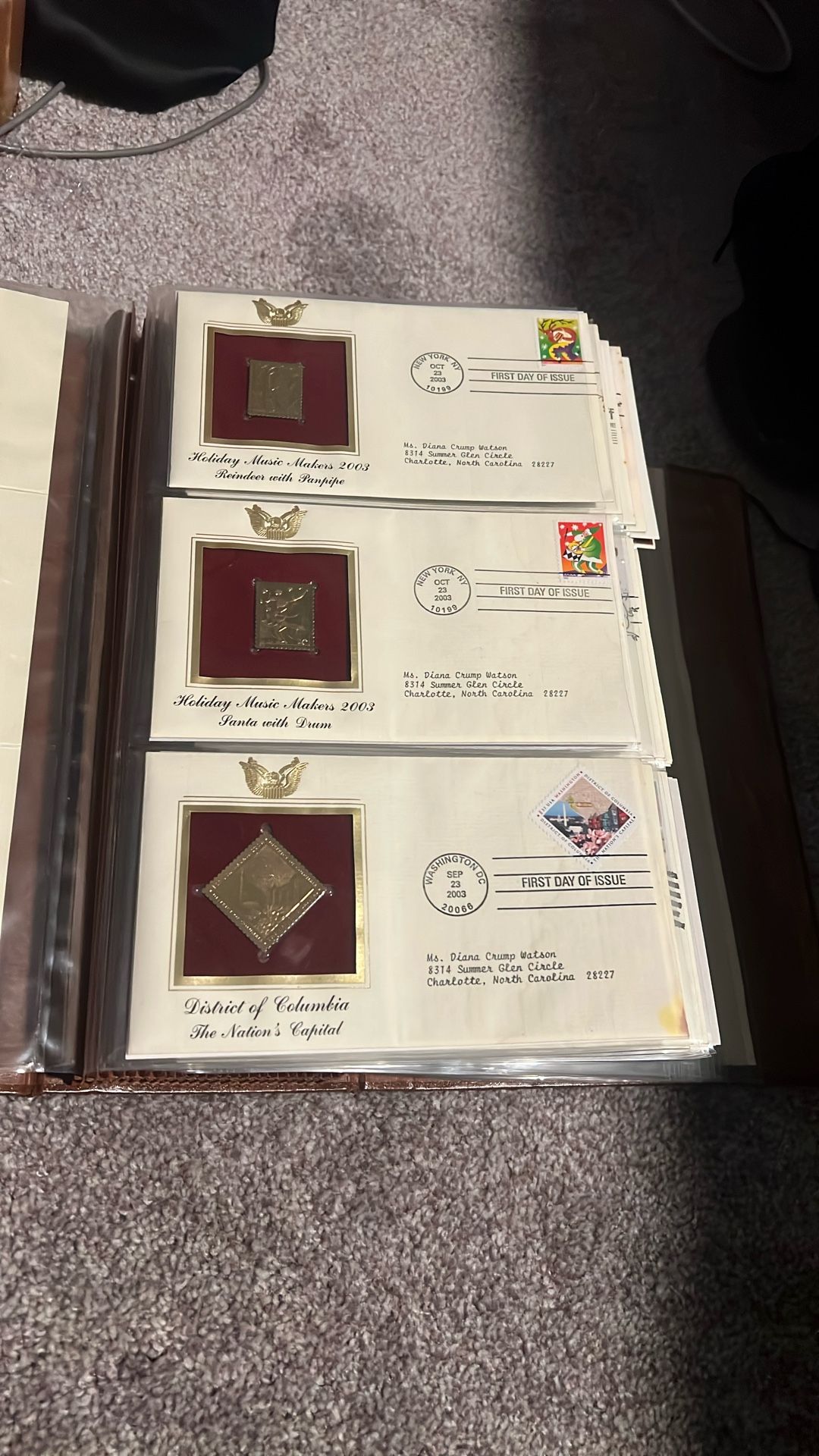 Golden Replicas Of United States Stamps