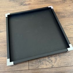 Decorative Black Ottoman Tray