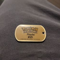 Vintage Pikachu Collectible Dog Tag #25