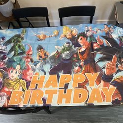 Dragón Ball Z Birthday Banner 