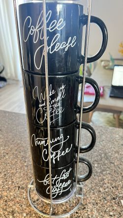 Coffee Mug Set Of 4 - Black