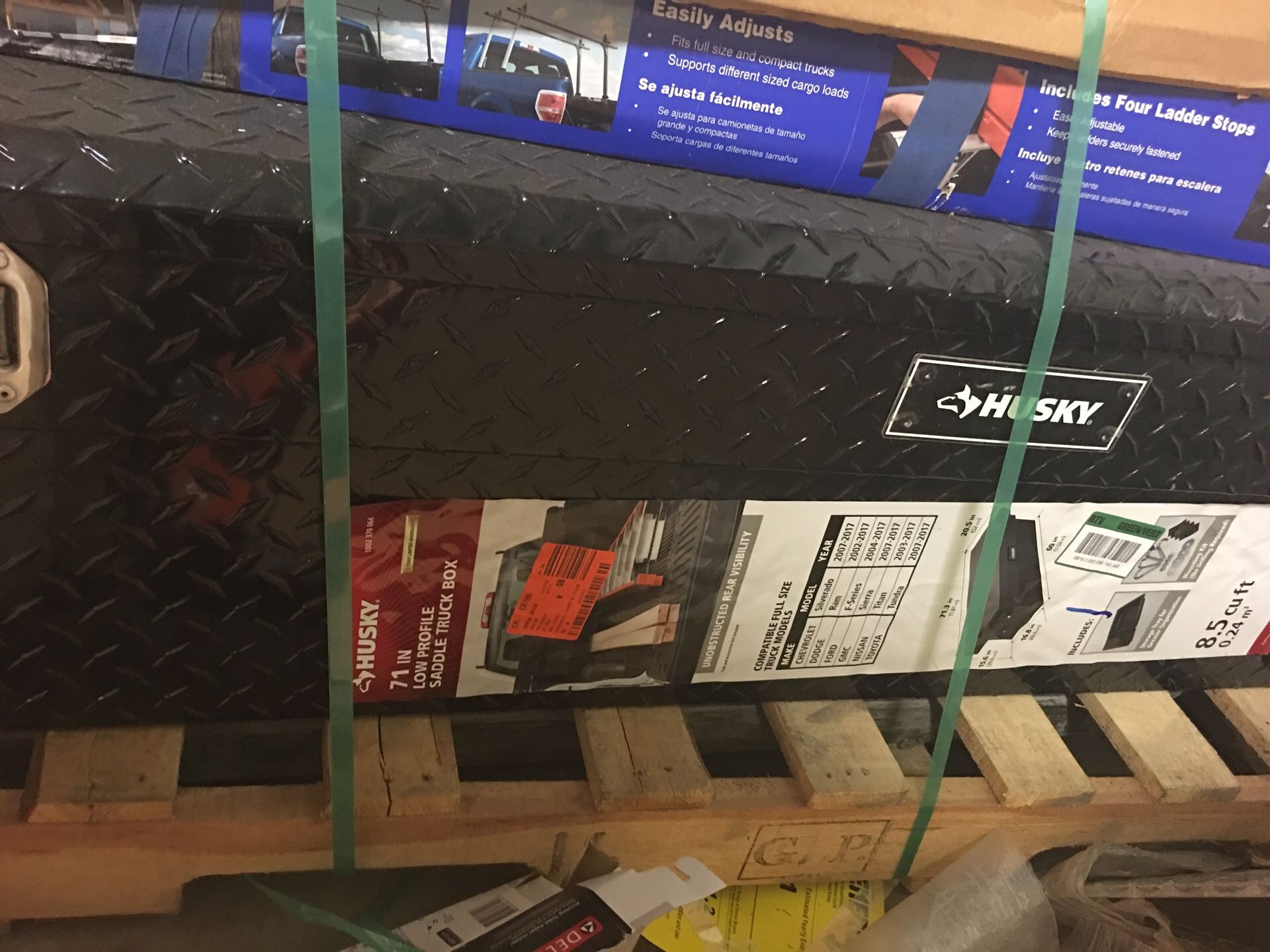 Husky low profile saddle truck box